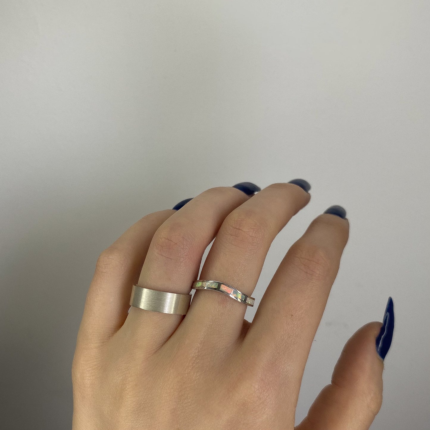 Sterling Silver Matte 6 mm Band Ring