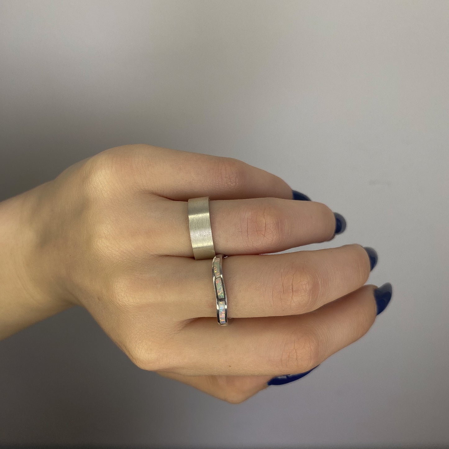 Sterling Silver Matte 6 mm Band Ring