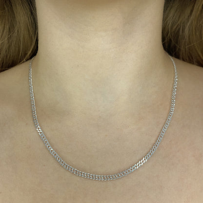 Sterling Silver 3 mm Rombo Chain