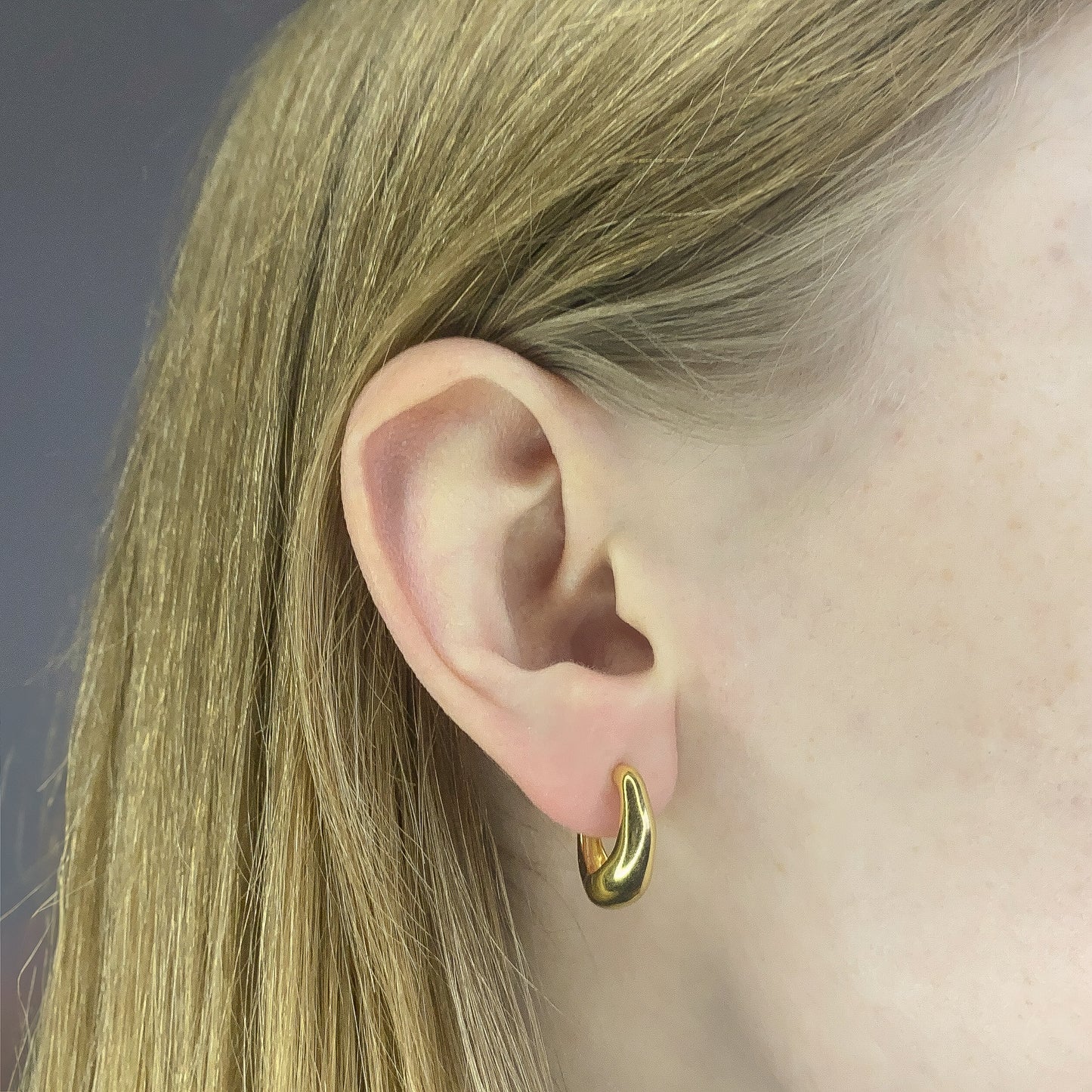 Sterling Silver Gold Plated Vintage Earrings