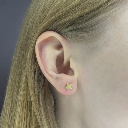Sterling Silver Star Studs