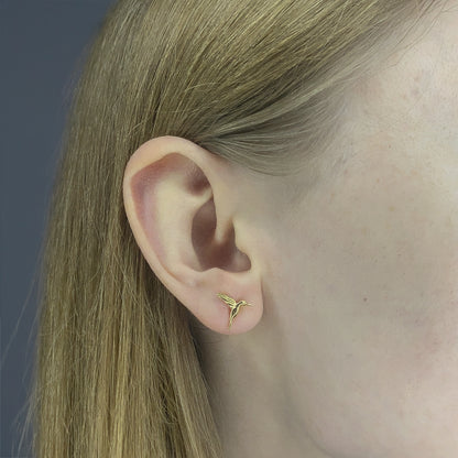 Sterling Silver Hummingbird Studs