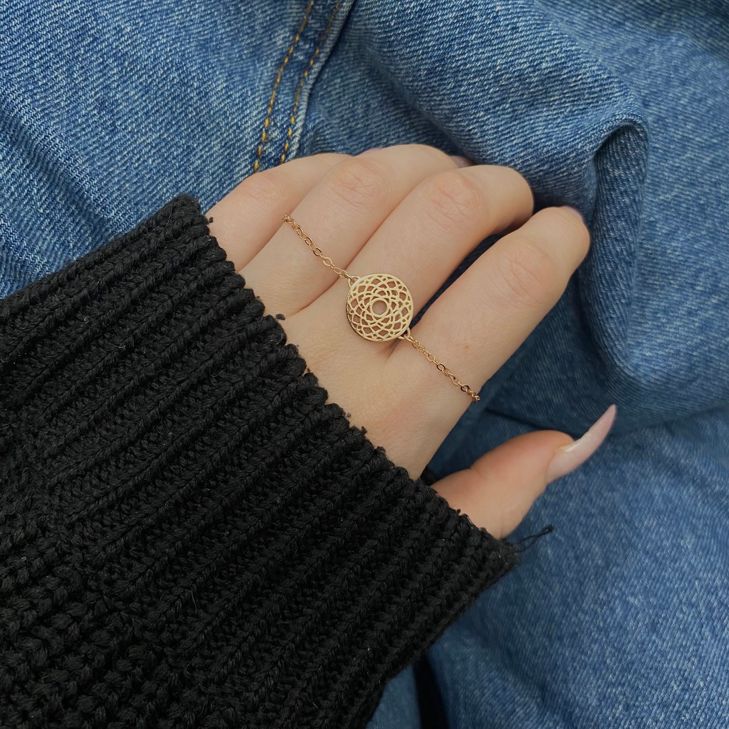 Sidabrinė apyrankė "Mandala"