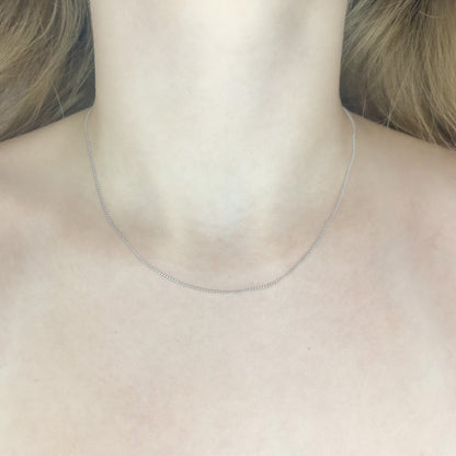 Sterling Silver 1 mm Curb Chain