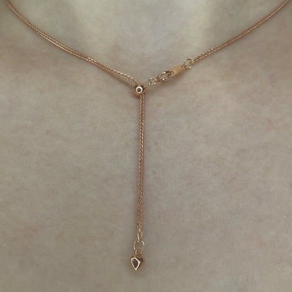Sterling Silver Heart Pendant 1 mm Chopin Chain