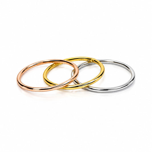 Sterling Silver Triple Ring