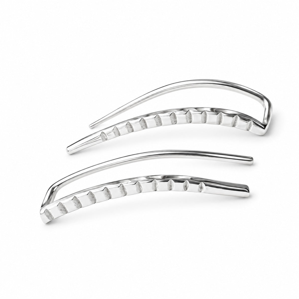 Sterling Silver Rhodium Plated Drop Earrings