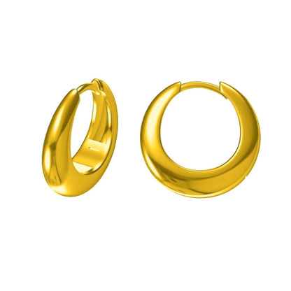 Sterling Silver Gold Plated Hoops