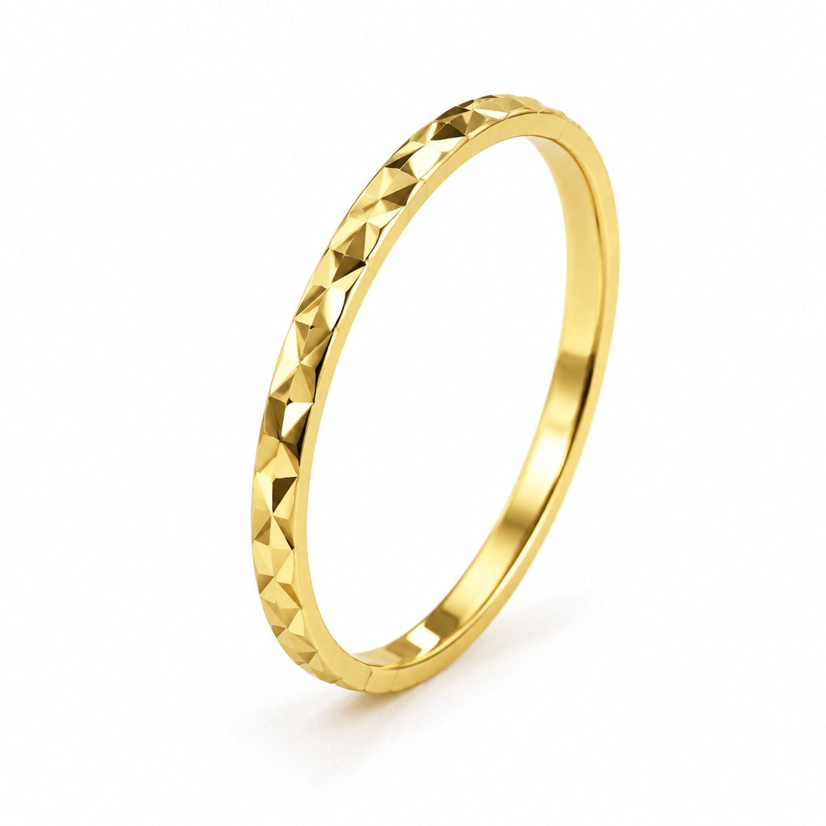 Sterling Silver Gold Plated 1.5 mm Ring