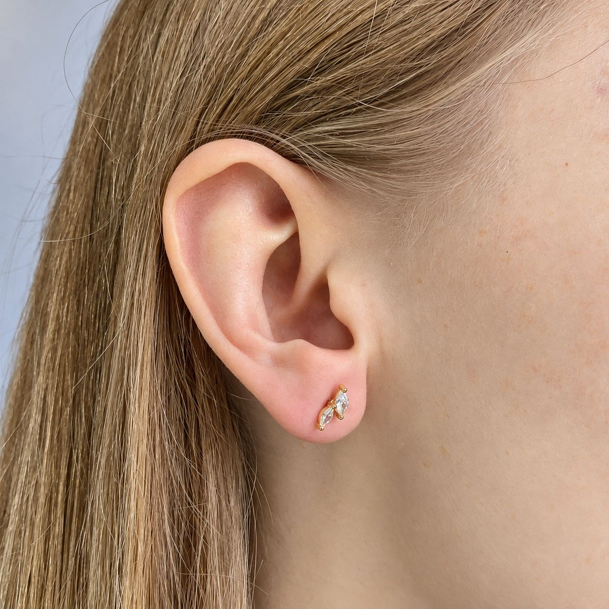 Sterling Silver CZ Studs