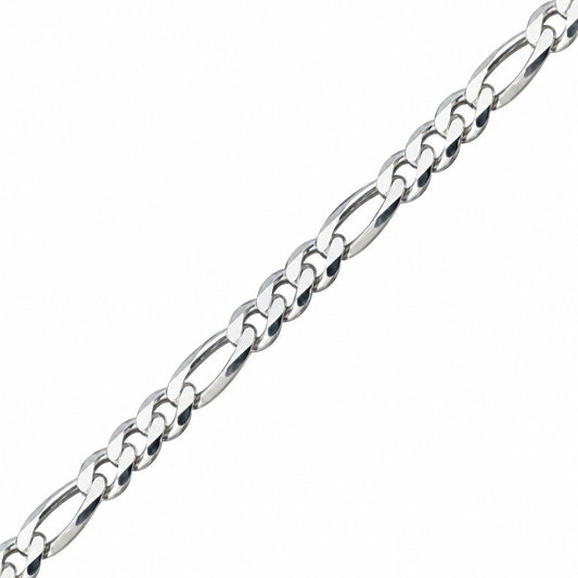 Sterling Silver 3.8 mm Figaro Chain