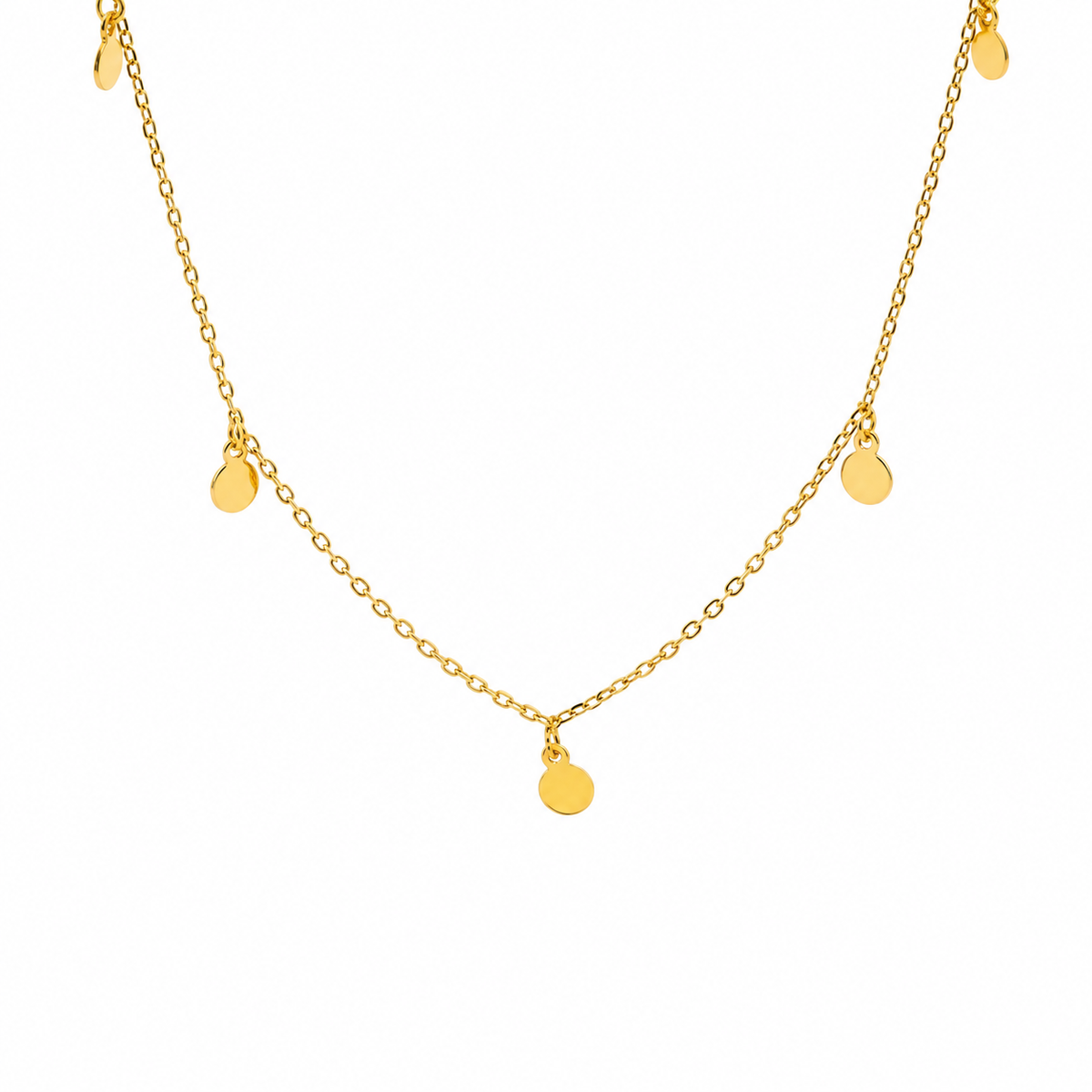 Sterling Silver Gold Plated Pendant Necklace