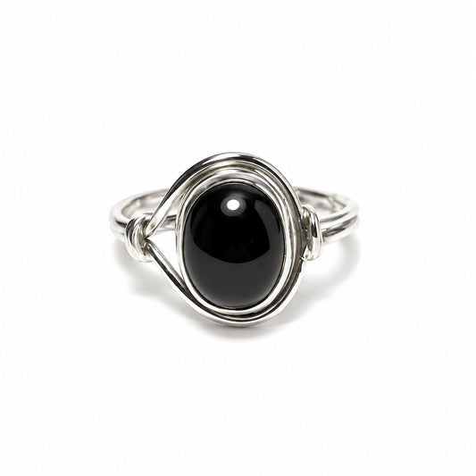 Sterling Silver Black Onyx Ring