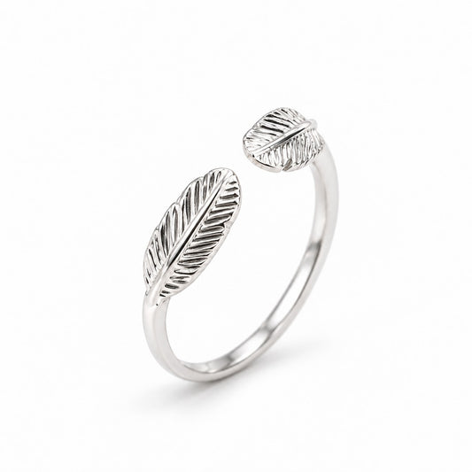 Sterling Silver Feather Ring