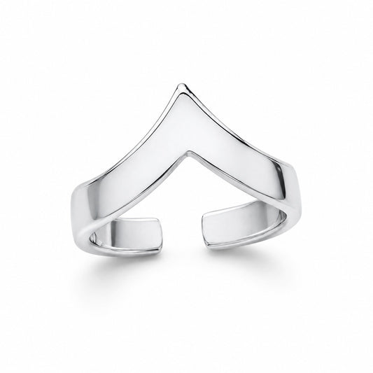 Sterling Silver Rhodium Plated Ring
