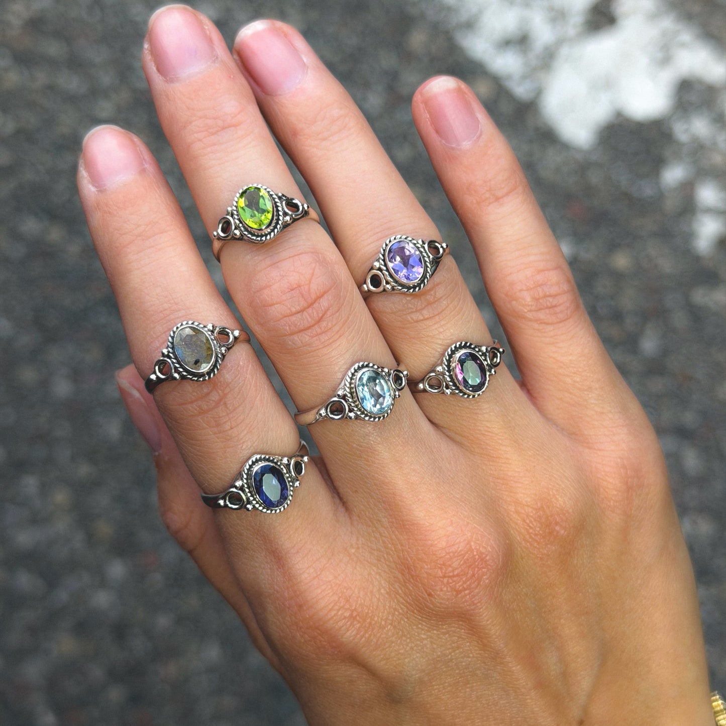 Sterling Silver Labradorite Ring