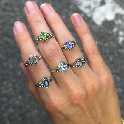 Sterling Silver Labradorite Ring