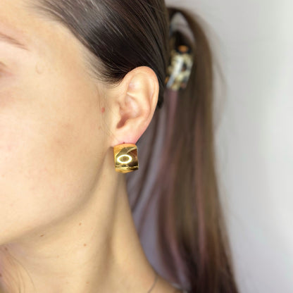 Masyvūs platūs auskarai „Bold Hoops“