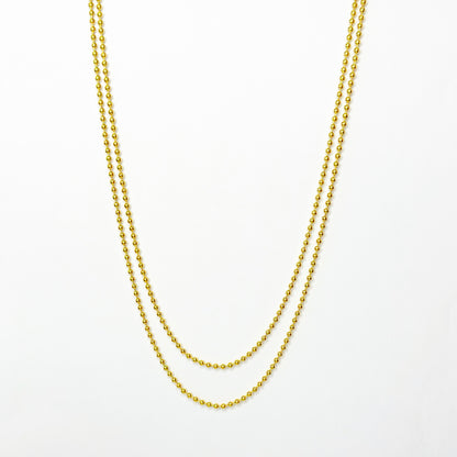 Auksuota dviguba grandinėlė "Ball Bead"
