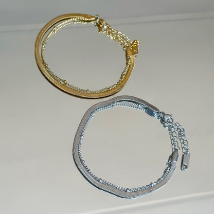 Dviejų gijų apyrankė su burbuliukais