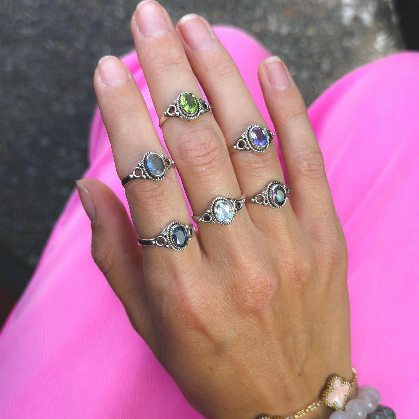 Sterling Silver Labradorite Ring