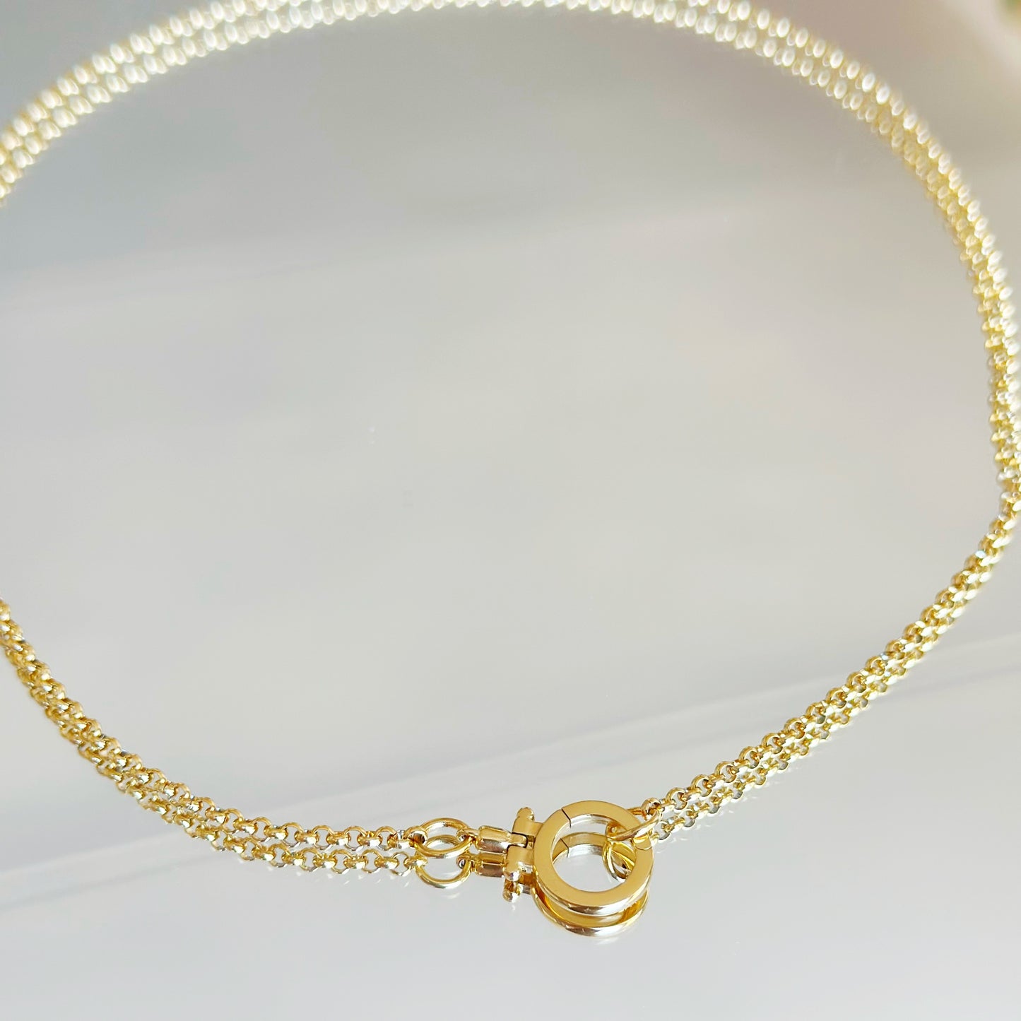 43cm auksuota grandinėlė "Rolo"