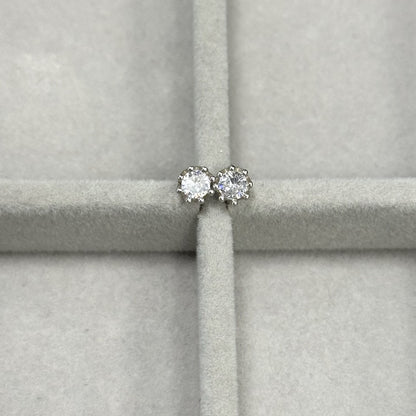 Sidabriniai auskarai "Elsa" 5mm