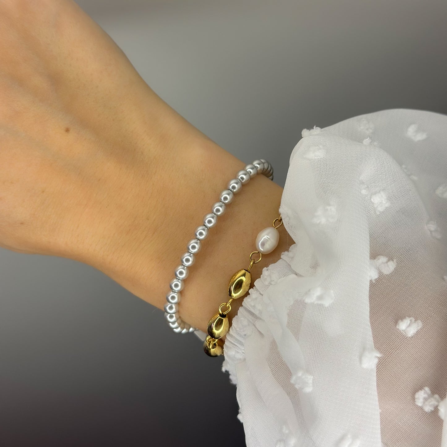 Sidabrinė apyrankė su burbuliukais