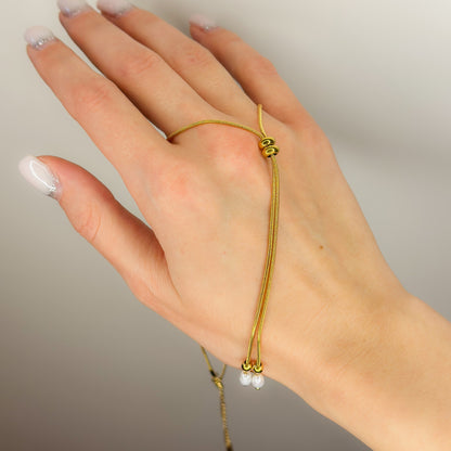 Koljė su tikrais perlais