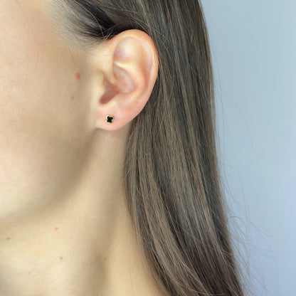 Sidabriniai auksuoti vinukai "Drugelis"