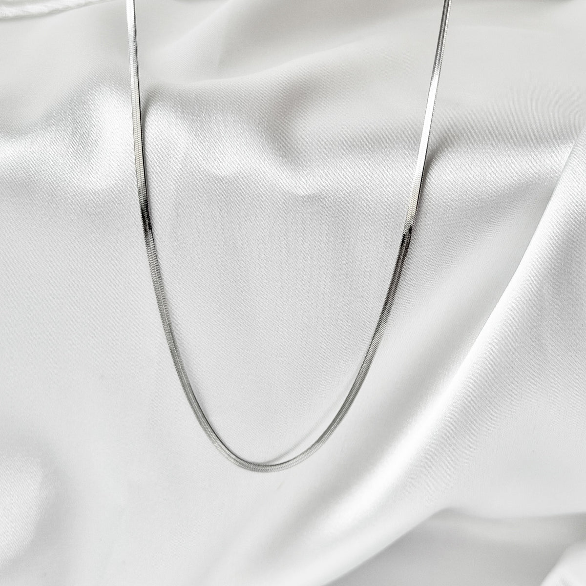 2mm pločio plieninė grandinėlė „Flat Chain“