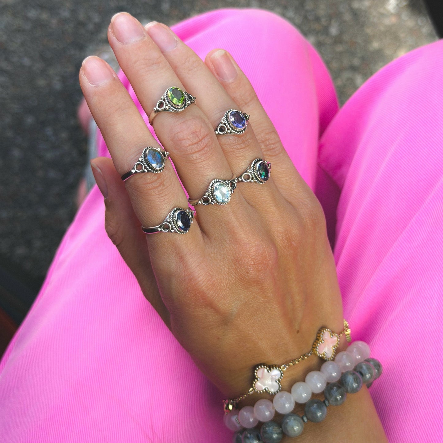 Sterling Silver Labradorite Ring