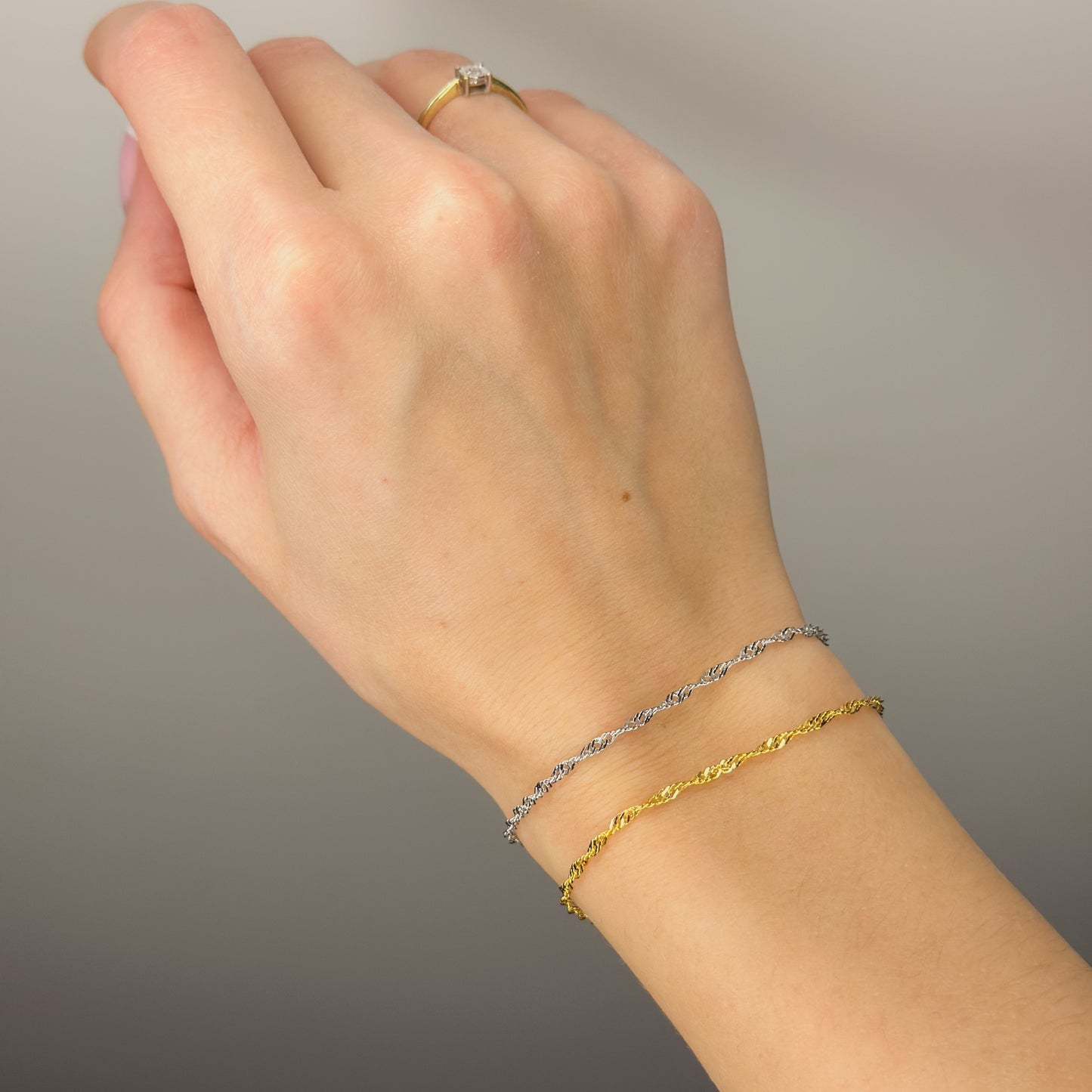 Sidabrinė apyrankė Rope