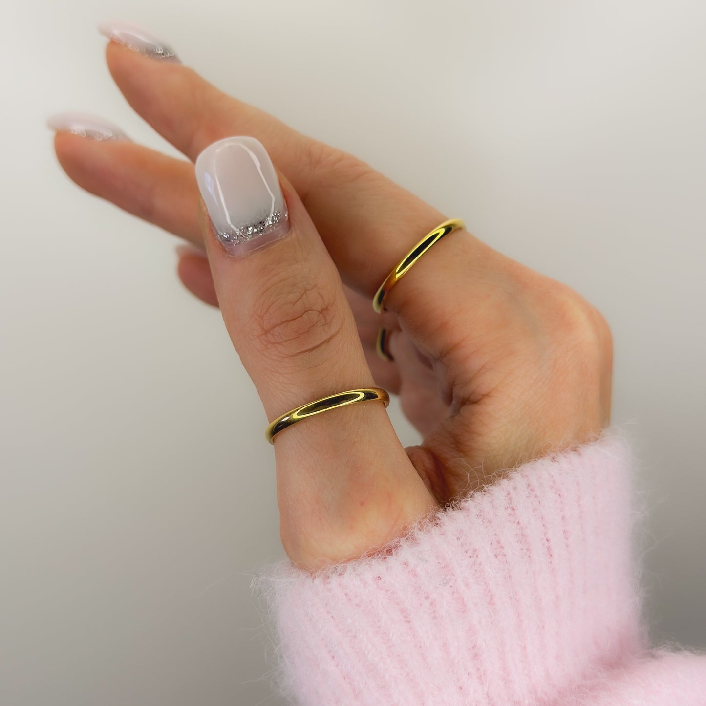 Klasikinis 2mm auksuotas žiedas