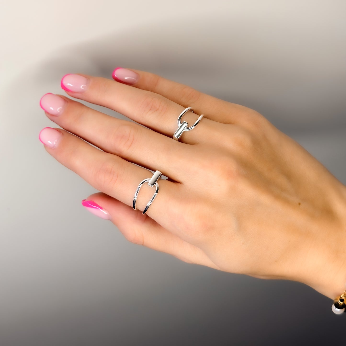 Sidabrinis reguliuojamo dydžio žiedas