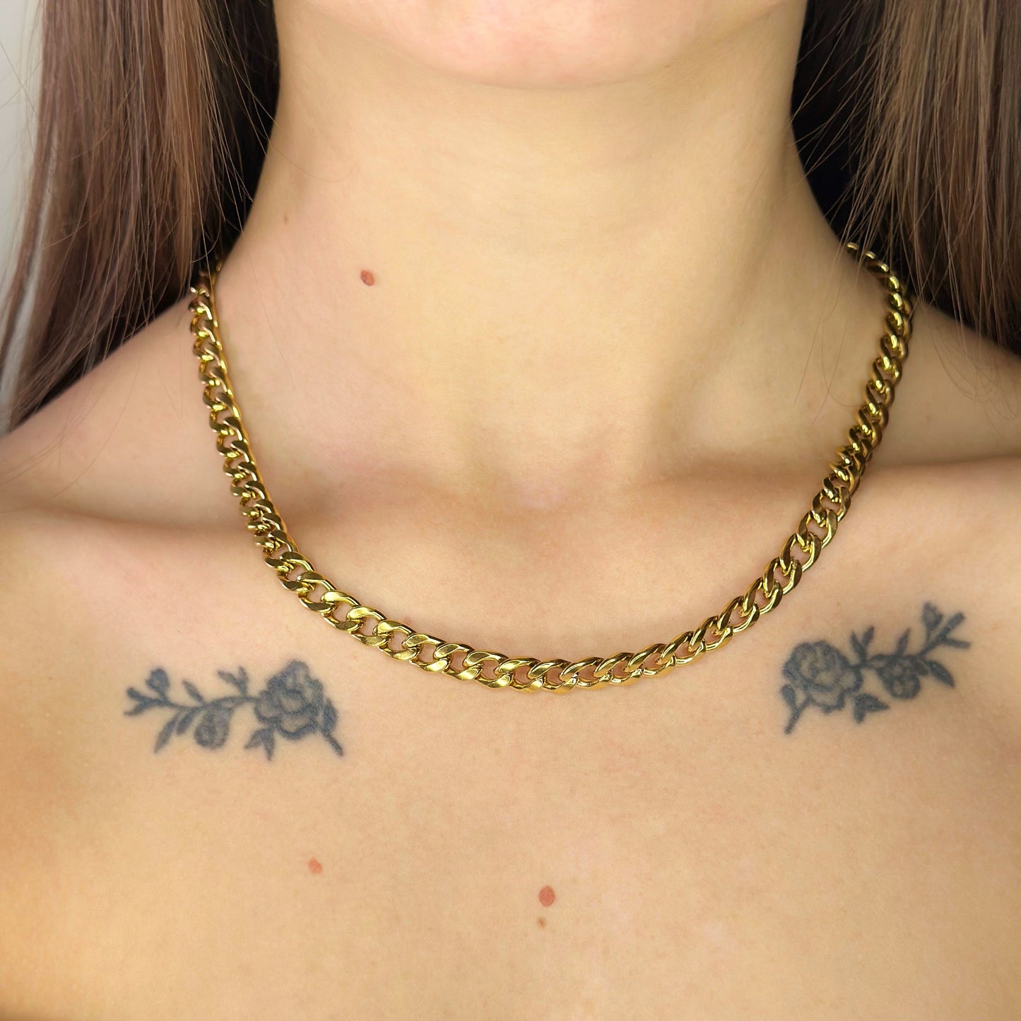 37-41g auksuota grandinėlė "Curb"