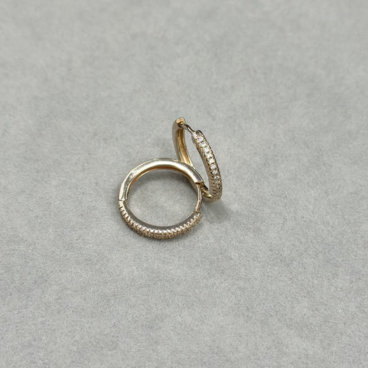 1,8cm sidabrinės rinkutės su cirkoniais