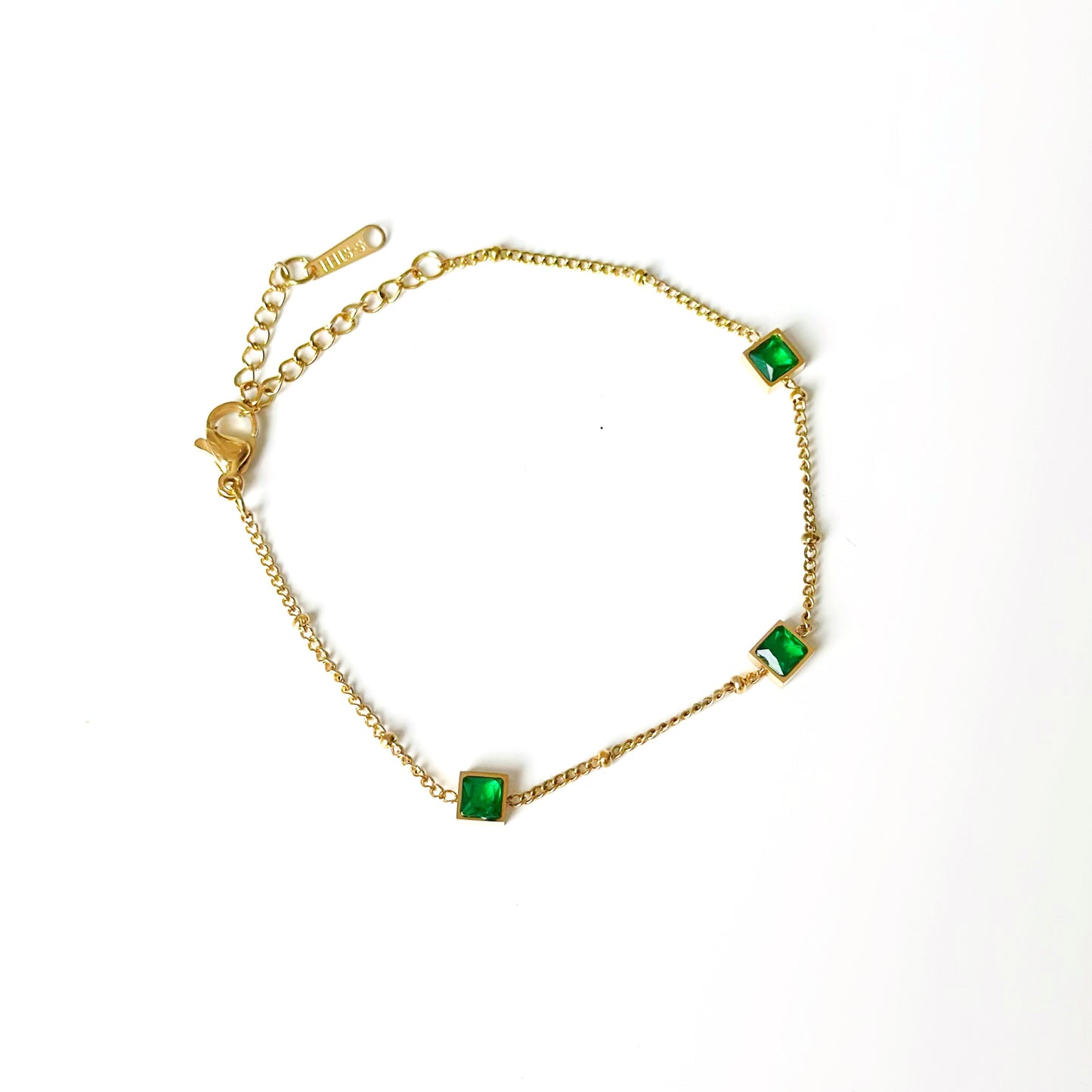 Auksuota apyrankė su įvairiaspalviais cirkoniais