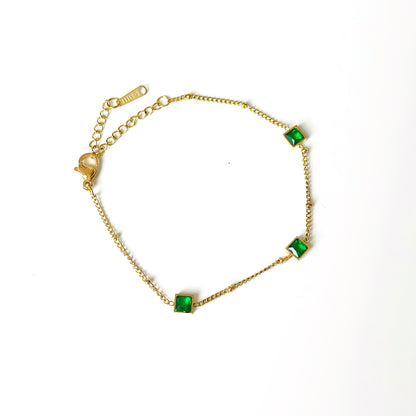 Auksuota apyrankė su įvairiaspalviais cirkoniais