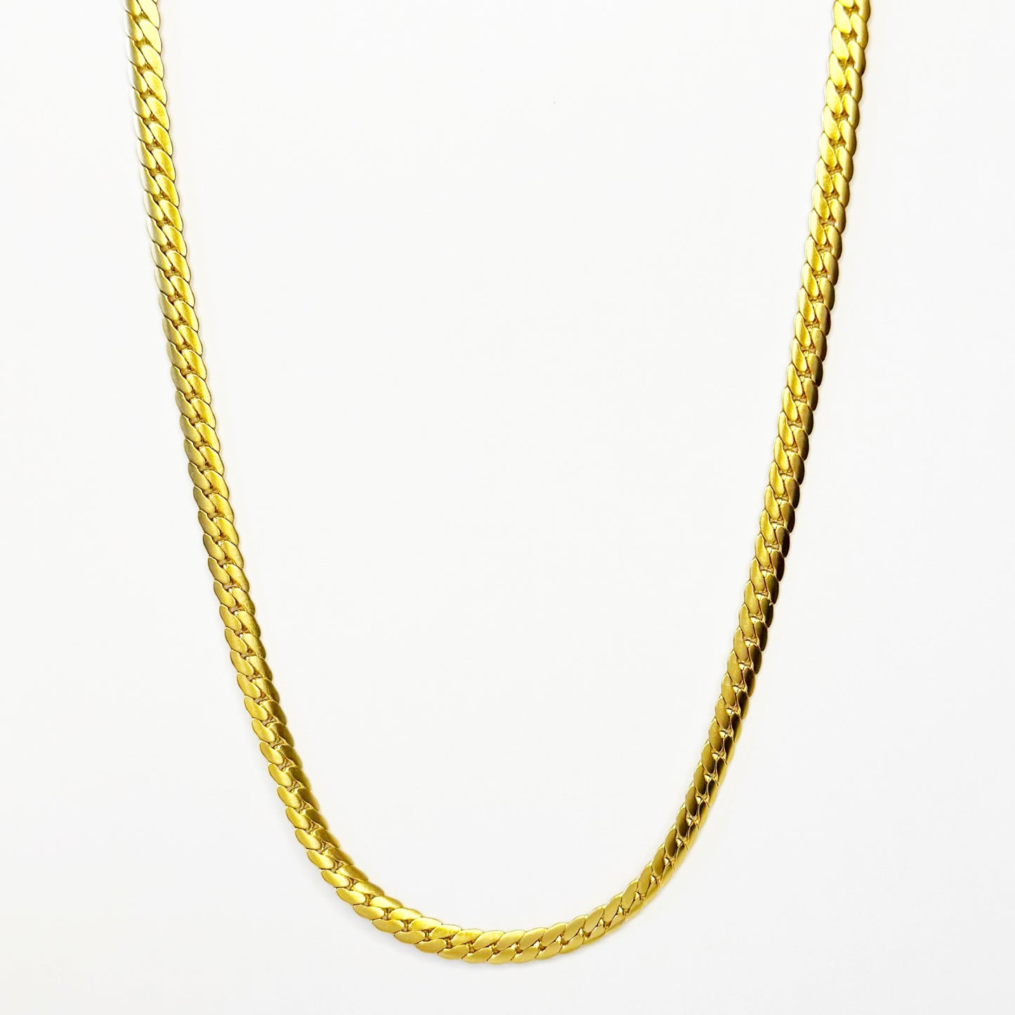 43cm auksuota grandinėlė "Curb"