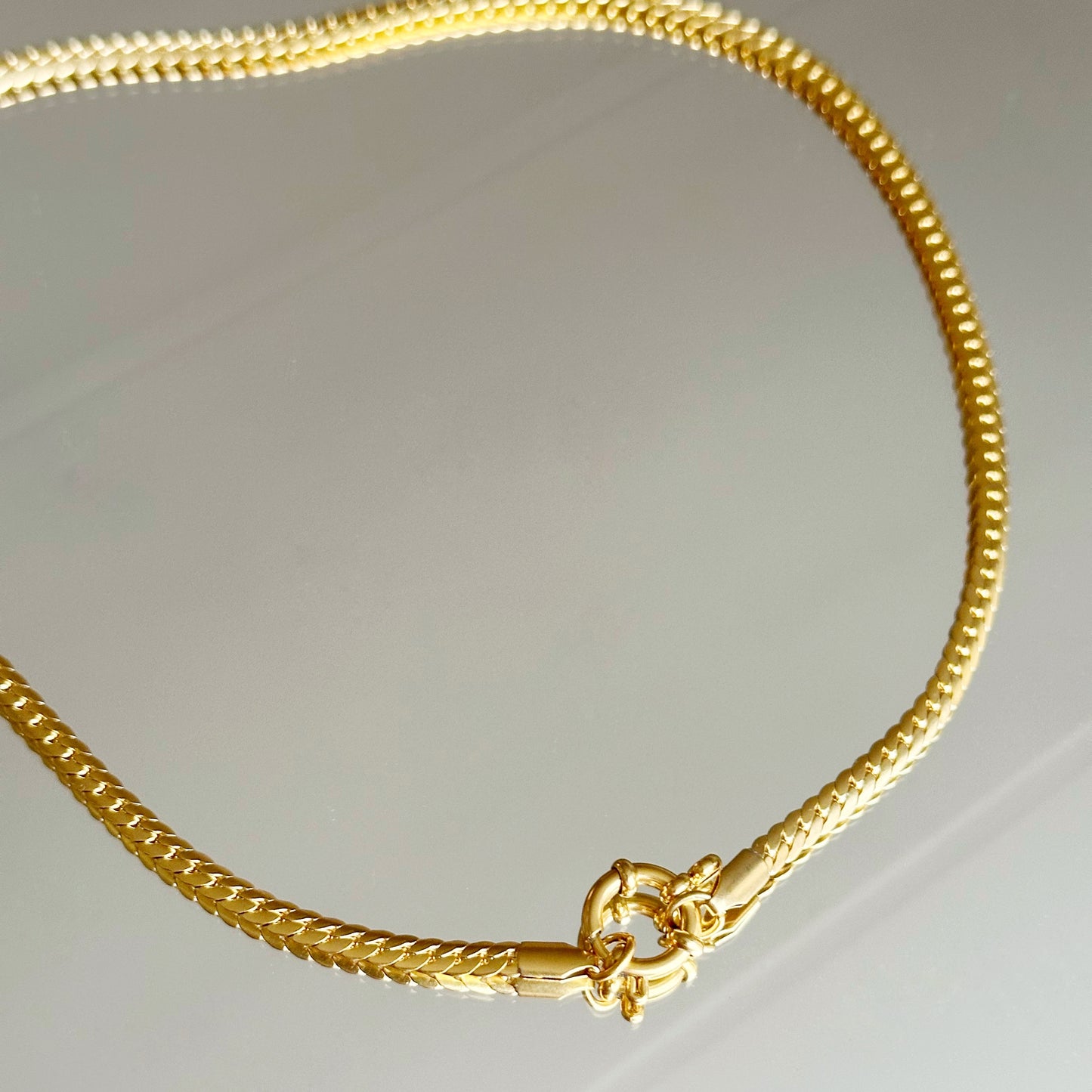 42cm auksuota grandinėlė "Curb"