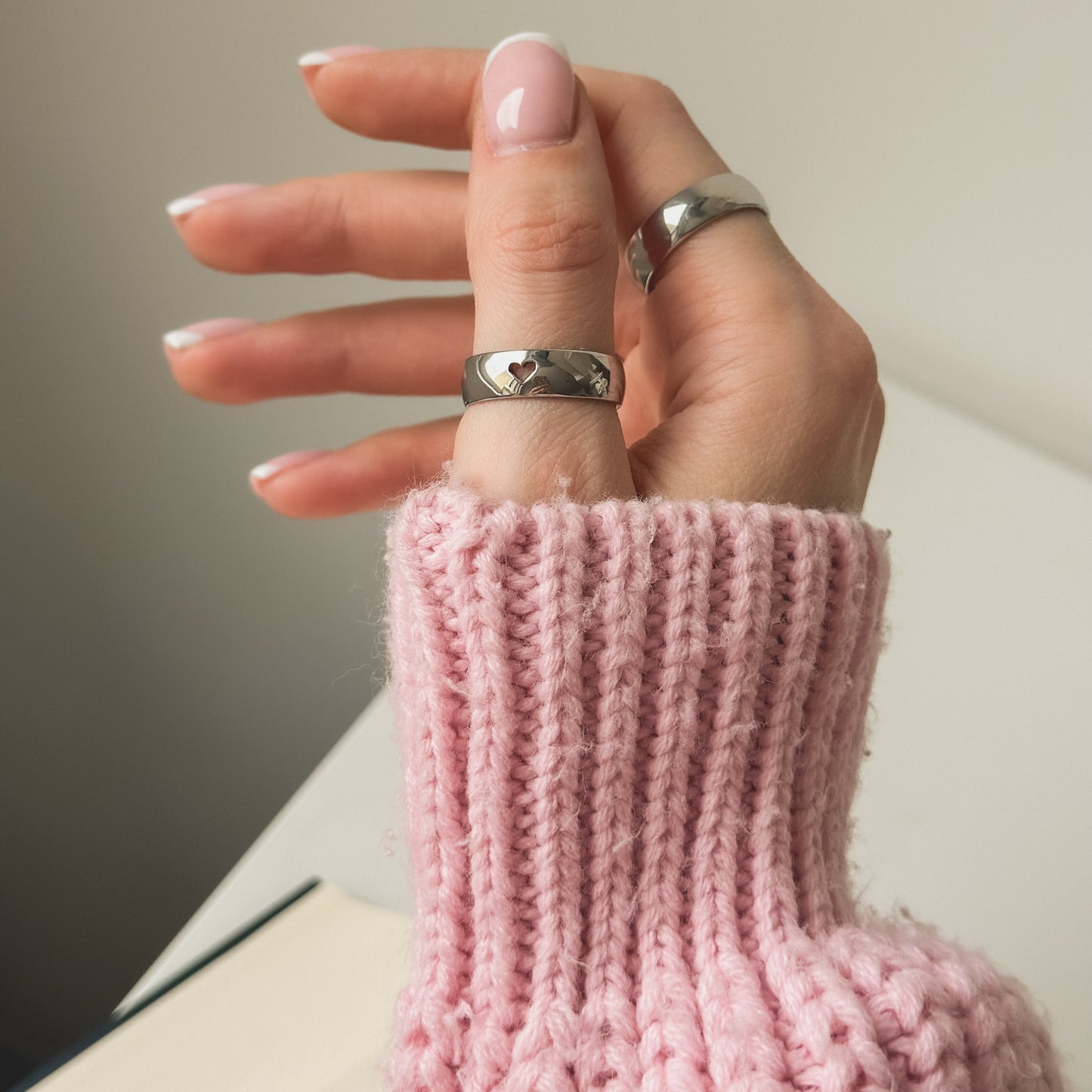 6mm žiedas su širdele