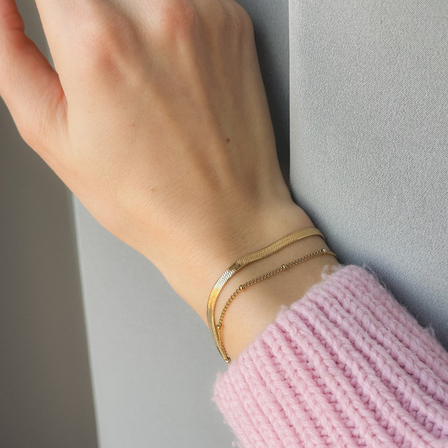 Dviejų gijų apyrankė su burbuliukais