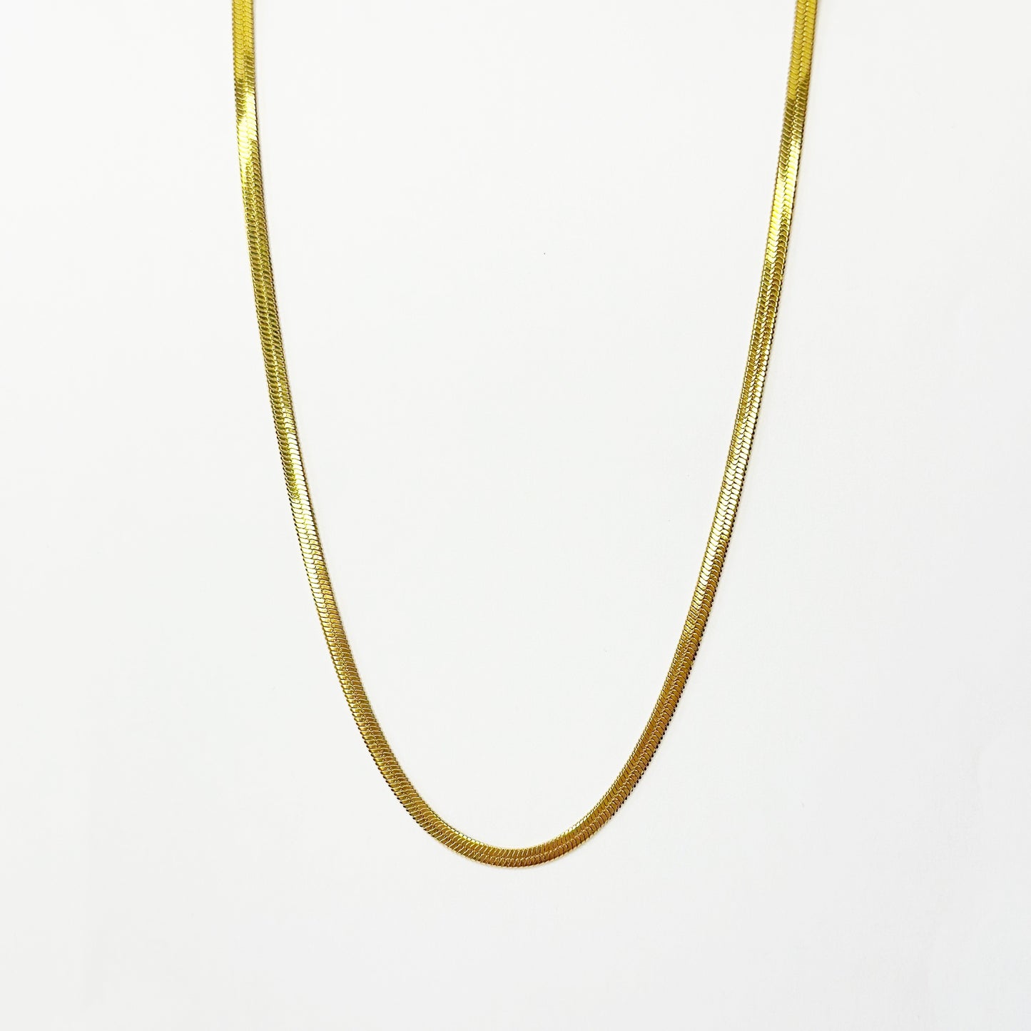 3mm auksuota grandinėlė "Flat chain"