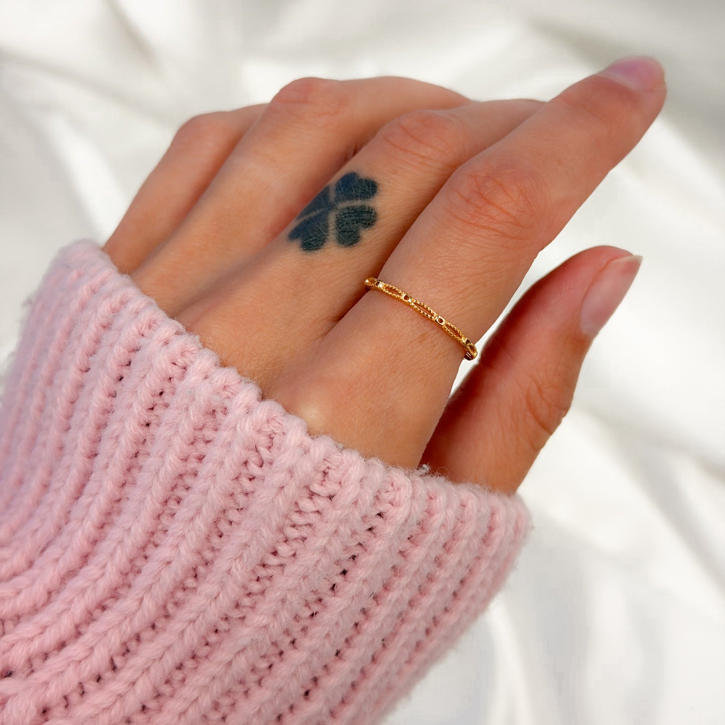 Sterling Silver Gold Plated Ring