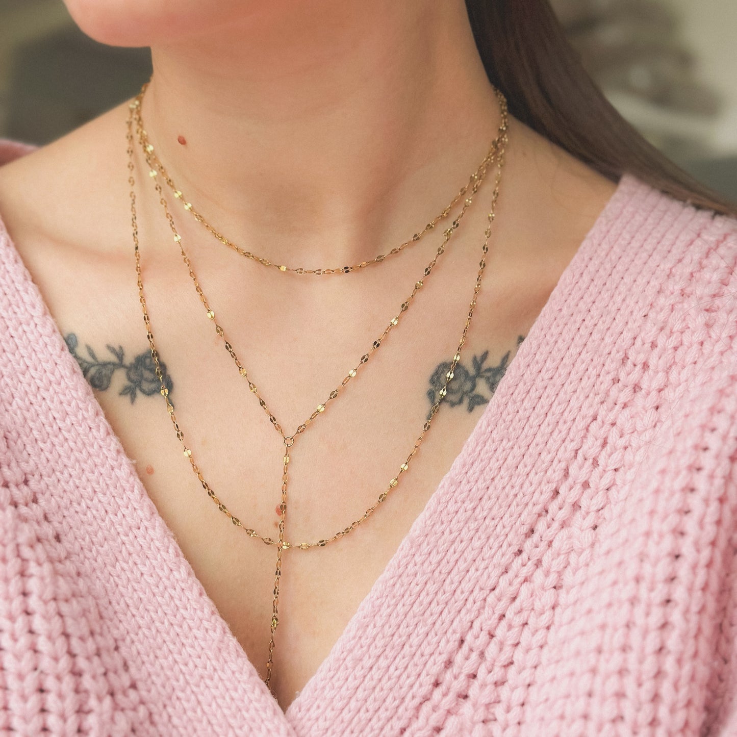 Auksuota trijų gijų koljė