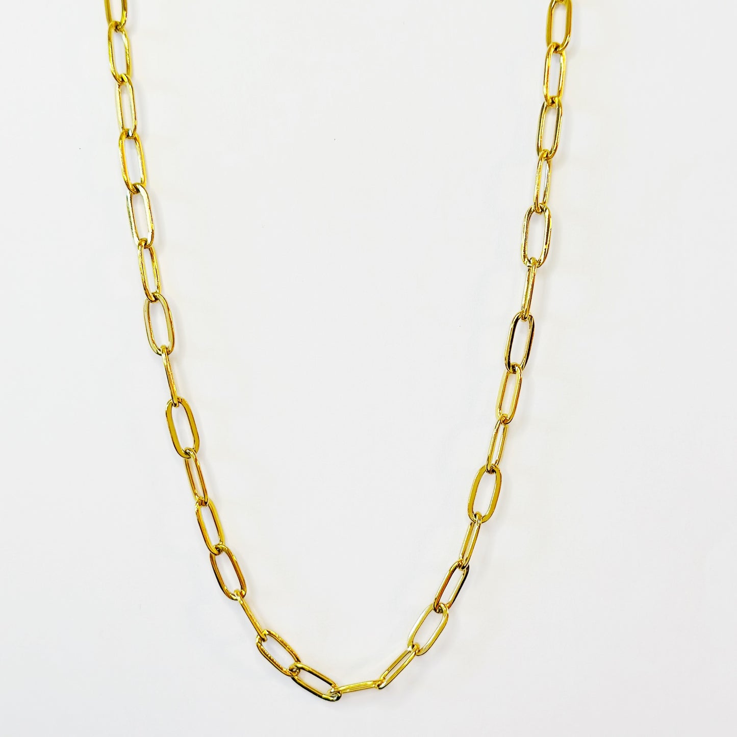 4mm pločio auksuota grandinėlė "Chain"