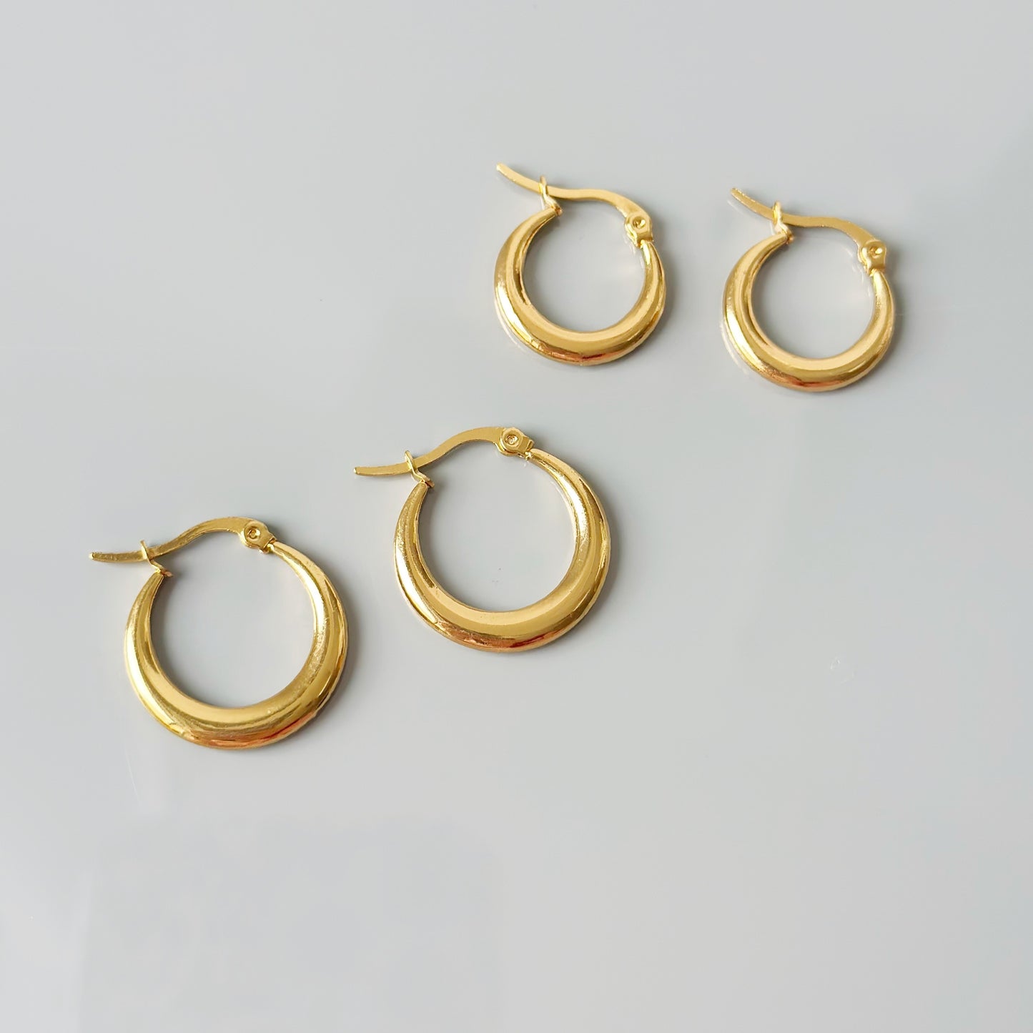 1,8 - 2,2cm auskarai anglišku užsegimu