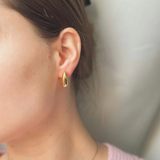 Auksuoti auskarai " Lašeliai"