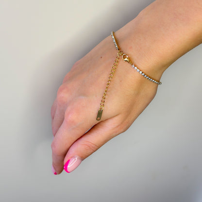 Auksuota apyrankė Tennis 2mm